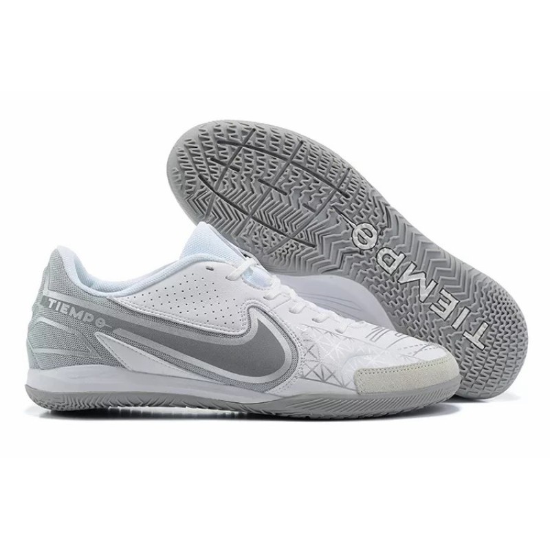 Botas de Fútbol Nike Tiempo Legend 9 MD TF Blanco&Gris (#39~#45)