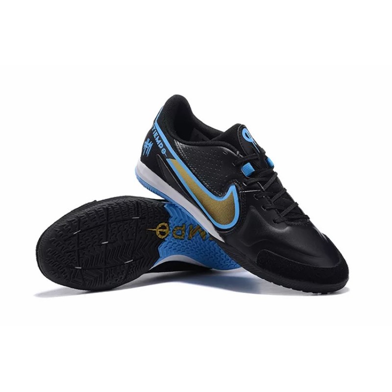 Botas de Fútbol Nike Tiempo Legend 9 TF Negro&Azul (#38~#45) Botas de Fútbol Nike Tiempo Legend 9 TF Negro&Azul (#38~#45)