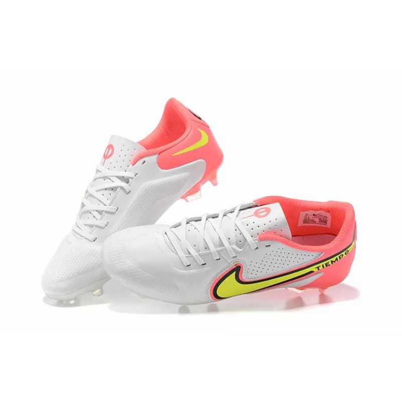 Botas de Fútbol Nike Tiempo Legend 9 FG Blanco&Rosado (#39~#45)