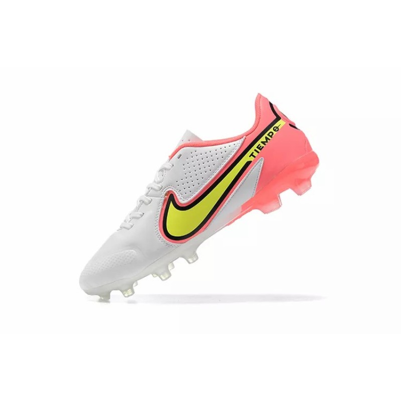 Botas de Fútbol Nike Tiempo Legend 9 FG Blanco&Rosado (#39~#45)