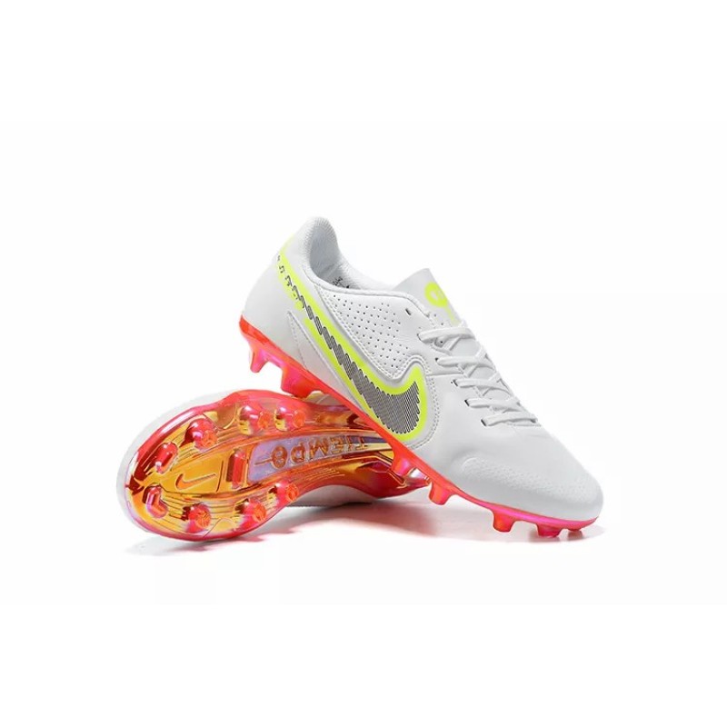 Botas de Fútbol Nike Tiempo Legend 9 FG Blanco&Amarillo (#39~#45) Botas de Fútbol Nike Tiempo Legend 9 FG Blanco&Amarillo (#39~#45)