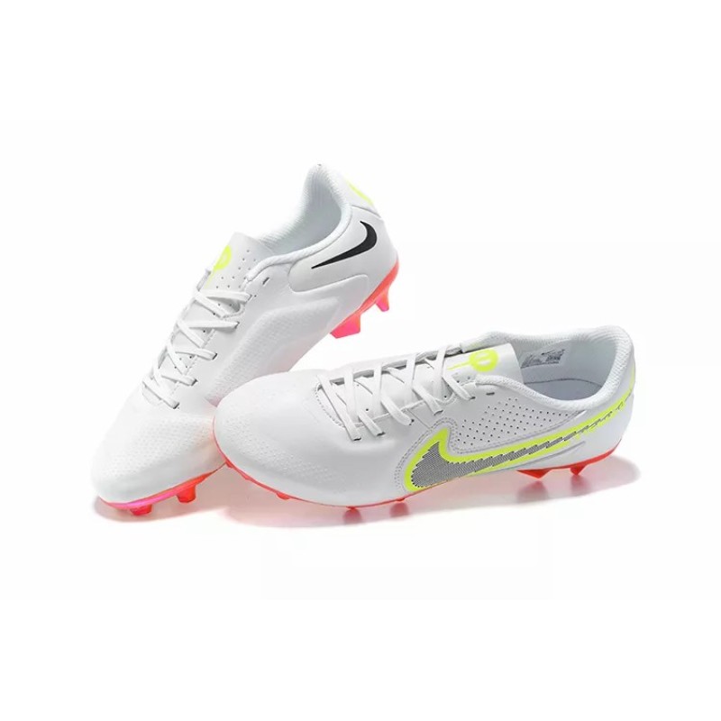 Botas de Fútbol Nike Tiempo Legend 9 FG Blanco&Amarillo (#39~#45)