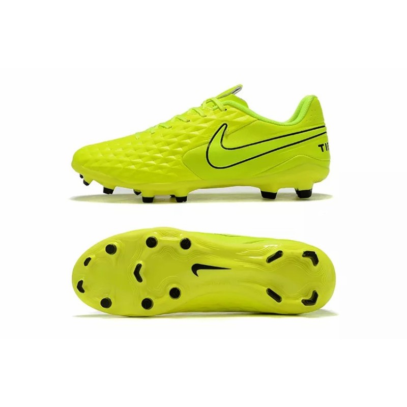 Botas de Fútbol Nike Tiempo Legend VIII DF FG Amarillo / Azul (#38~#45)