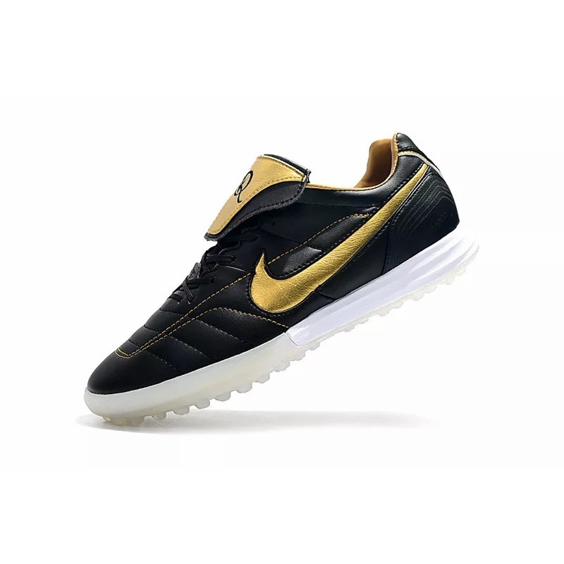Botas de Fútbol Nike Tiempo Legend 7 R10 Elite TF Negro / Dorado / Blanco (#39~#45)