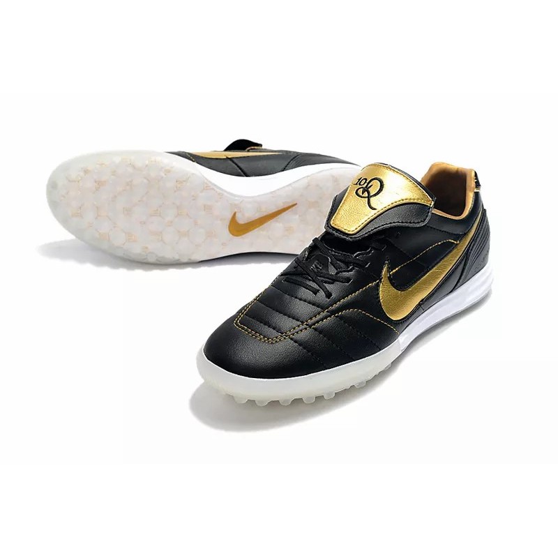 Botas de Fútbol Nike Tiempo Legend 7 R10 Elite TF Negro / Dorado / Blanco (#39~#45)
