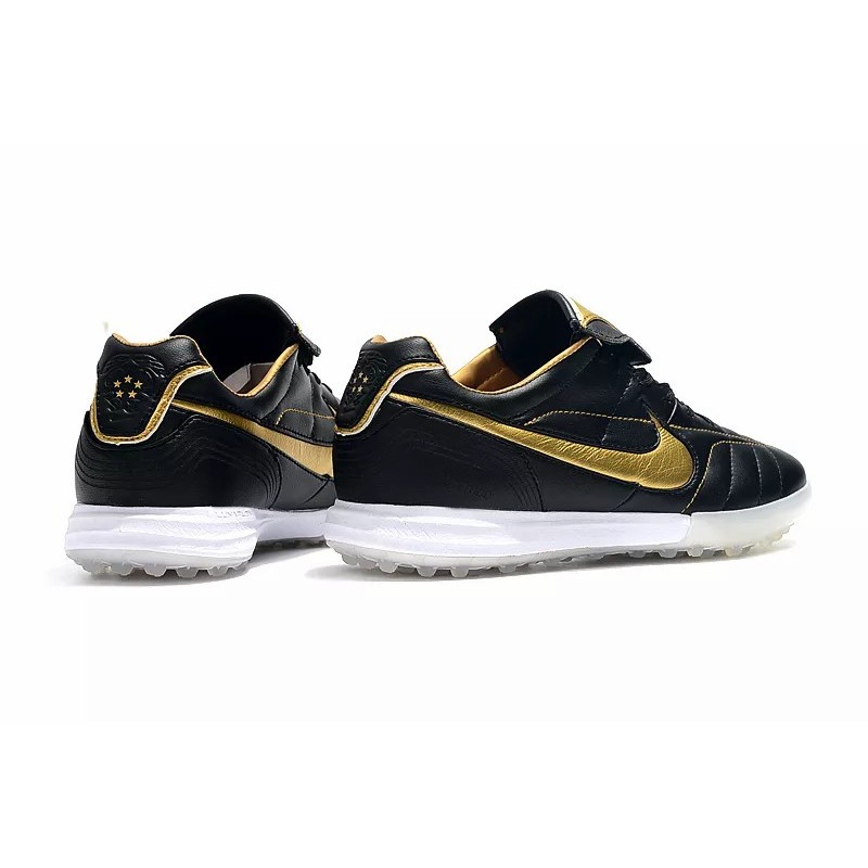 Botas de Fútbol Nike Tiempo Legend 7 R10 Elite TF Negro / Dorado / Blanco (#39~#45)