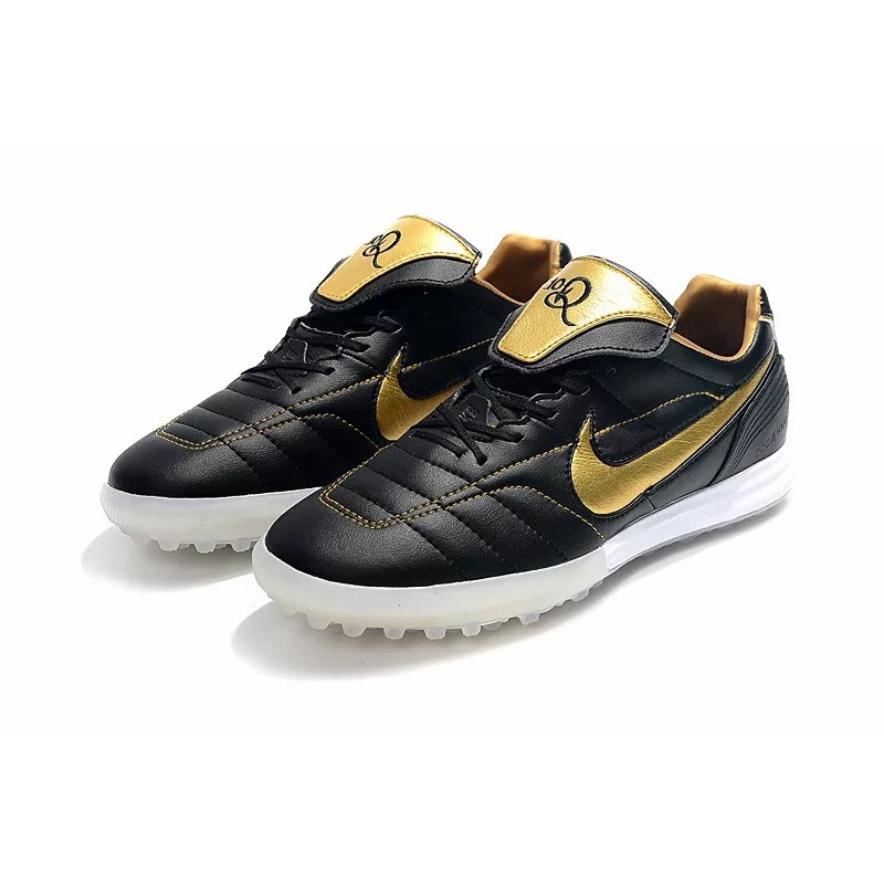 Botas de Fútbol Nike Tiempo Legend 7 R10 Elite TF Negro / Dorado / Blanco (#39~#45)
