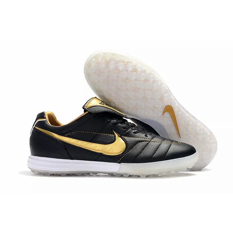 Botas de Fútbol Nike Tiempo Legend 7 R10 Elite TF Negro / Dorado / Blanco (#39~#45)