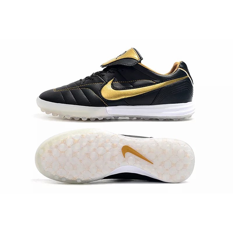 Botas de Fútbol Nike Tiempo Legend 7 R10 Elite TF Negro / Dorado / Blanco (#39~#45)