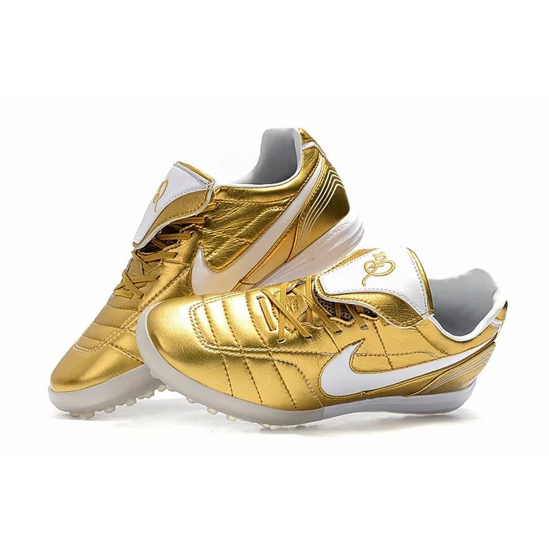 Botas de Fútbol Nike Tiempo Legend 7 R10 Elite TF Negro / Dorado / Blanco (#39~#45)