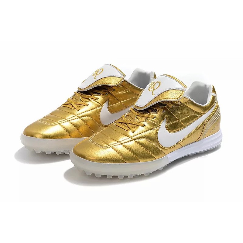 Botas de Fútbol Nike Tiempo Legend 7 R10 Elite TF Negro / Dorado / Blanco (#39~#45)