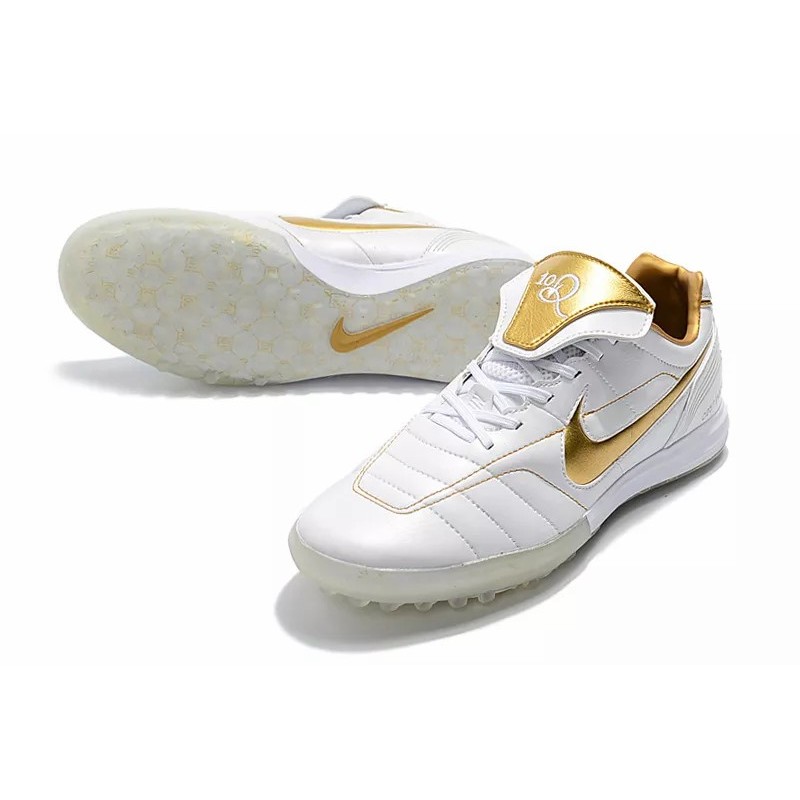 Botas de Fútbol Nike Tiempo Legend 7 R10 Elite TF Negro / Dorado / Blanco (#39~#45)