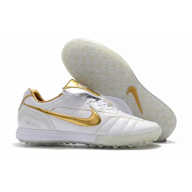 Botas de Fútbol Nike Tiempo Legend 7 R10 Elite TF Negro / Dorado / Blanco (#39~#45)