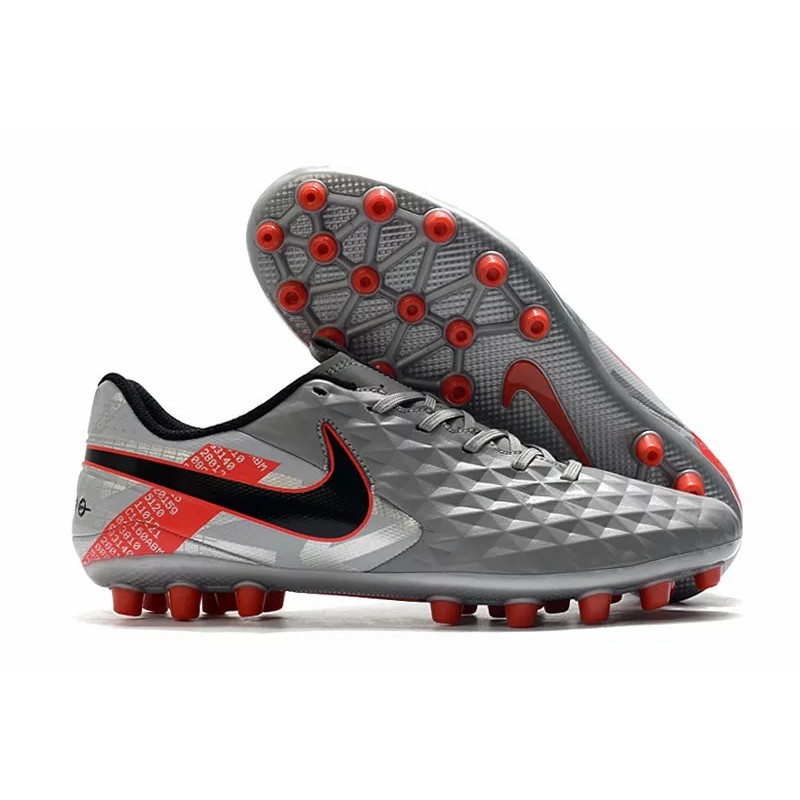 Botas de Fútbol Nike Tiempo Legend VIII Acadermy AG Gris / Blanco / Azul / Negro / Plata (#39~#45)