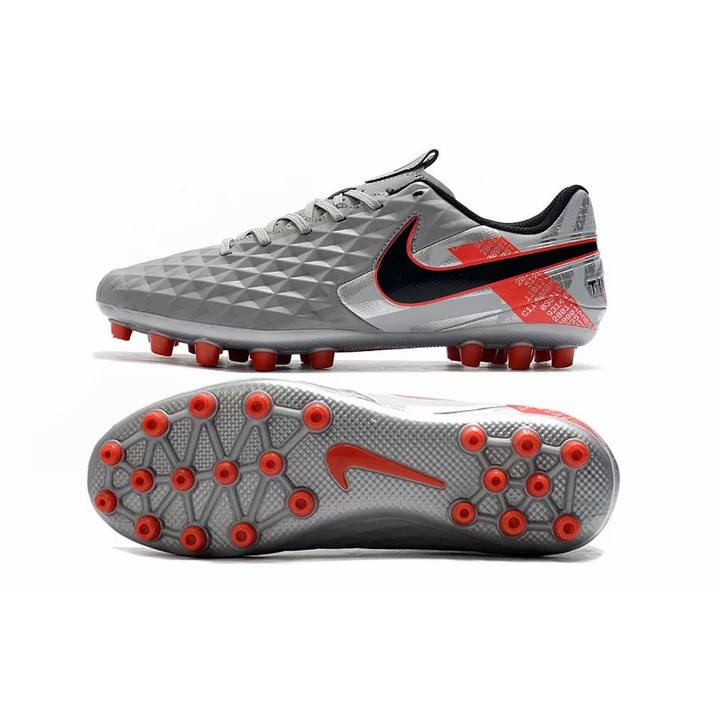 Botas de Fútbol Nike Tiempo Legend VIII Acadermy AG Gris / Blanco / Azul / Negro / Plata (#39~#45)