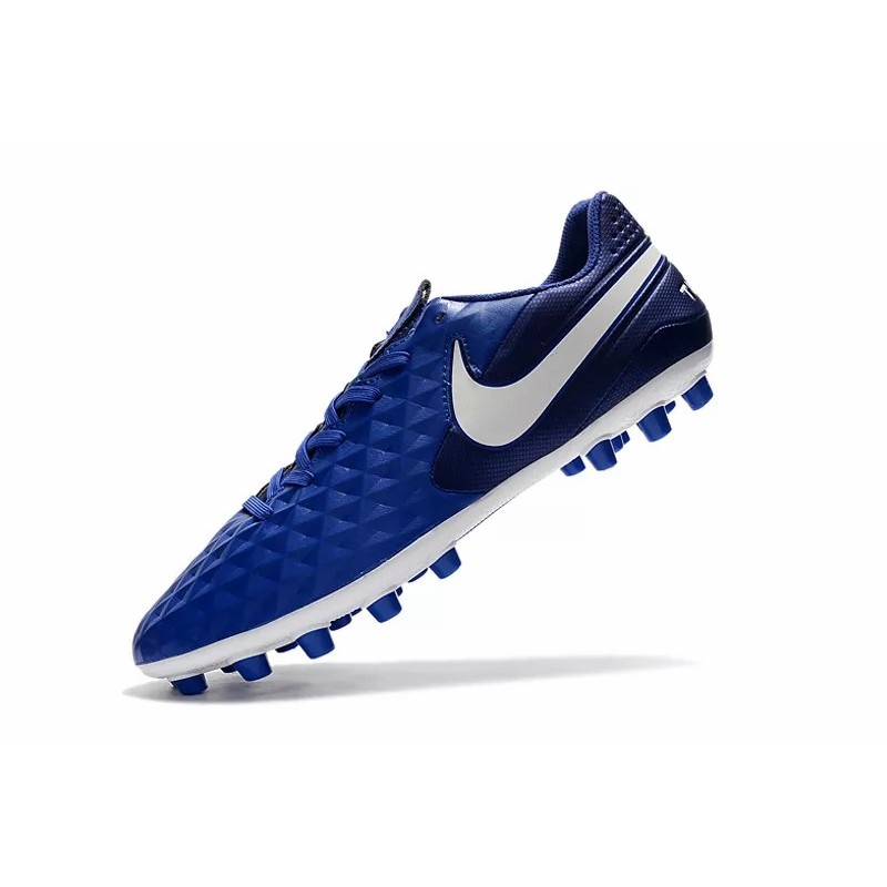 Botas de Fútbol Nike Tiempo Legend VIII Acadermy AG Gris / Blanco / Azul / Negro / Plata (#39~#45)