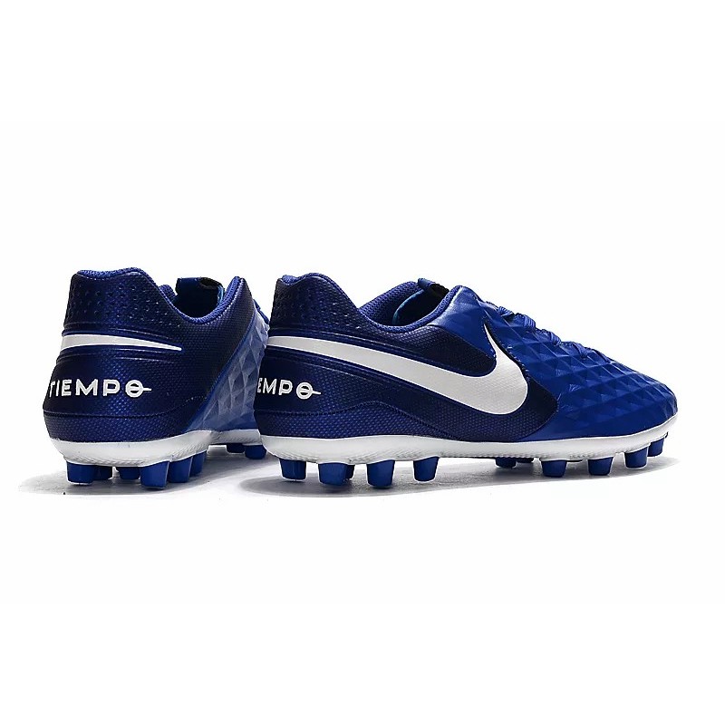 Botas de Fútbol Nike Tiempo Legend VIII Acadermy AG Gris / Blanco / Azul / Negro / Plata (#39~#45)