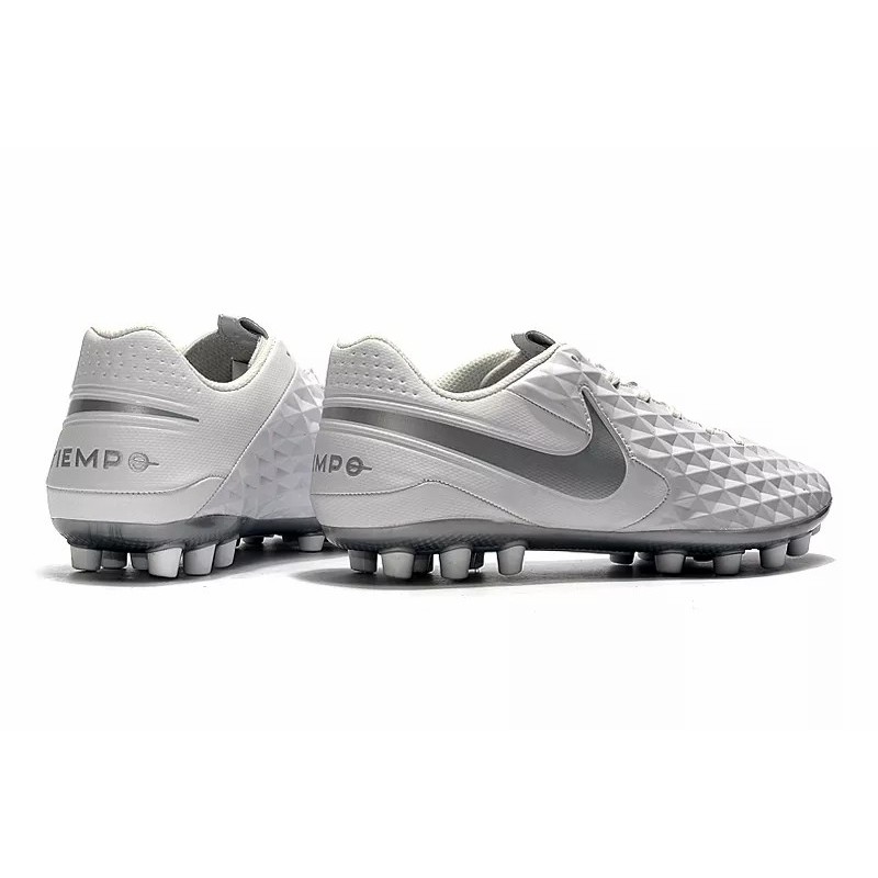 Botas de Fútbol Nike Tiempo Legend VIII Acadermy AG Gris / Blanco / Azul / Negro / Plata (#39~#45)