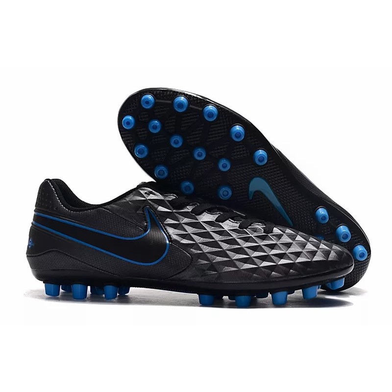 Botas de Fútbol Nike Tiempo Legend VIII Acadermy AG Gris / Blanco / Azul / Negro / Plata (#39~#45)