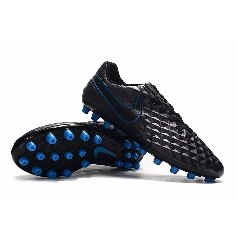Botas de Fútbol Nike Tiempo Legend VIII Acadermy AG Blanco / Azul / Negro (#39~#45)