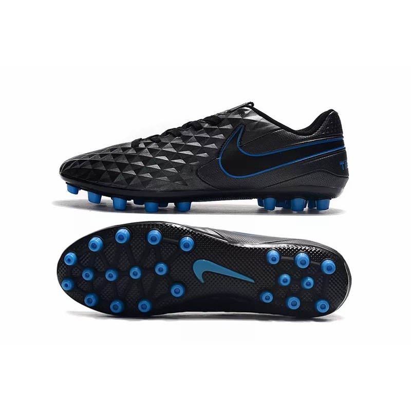 Botas de Fútbol Nike Tiempo Legend VIII Acadermy AG Blanco / Azul / Negro (#39~#45)
