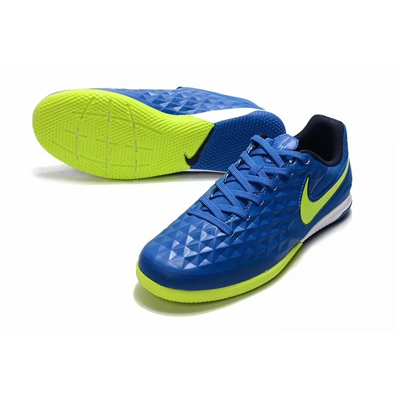 Botas de Fútbol NIke Tiempo Lunar Legend VIII Pro IC Azul&Amarillo Fluorescente / Blanco / Negro&Naranja / Rojo / Negro / Blanco&Rojo Naranja / Negro&Blanco / Azul&Azul Marino / Negro&Blanco&Azu l /Blanco&Gris (#39~#45)
