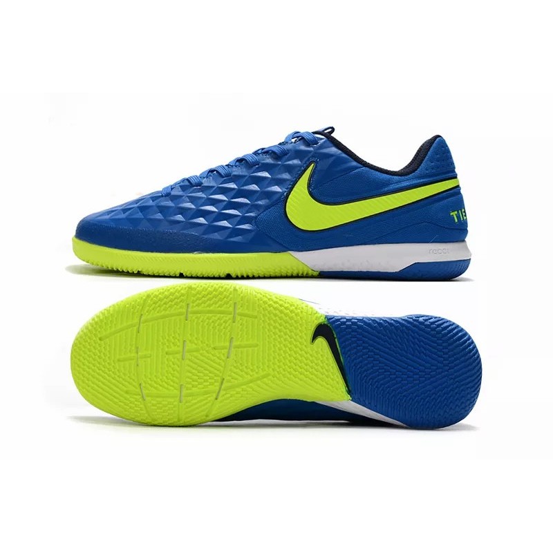 Botas de Fútbol NIke Tiempo Lunar Legend VIII Pro IC Azul&Amarillo Fluorescente / Blanco / Negro&Naranja / Rojo / Negro / Blanco&Rojo Naranja / Negro&Blanco / Azul&Azul Marino / Negro&Blanco&Azu l /Blanco&Gris (#39~#45)