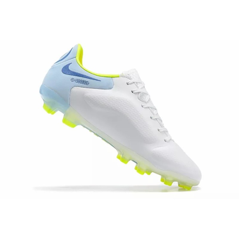 Botas de Fútbol Nike Tiempo Legend 9 Elite FG Blanco&Azul (#39~#45)