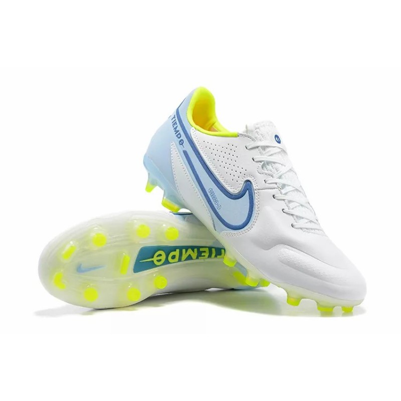 Botas de Fútbol Nike Tiempo Legend 9 Elite FG Blanco&Azul (#39~#45)