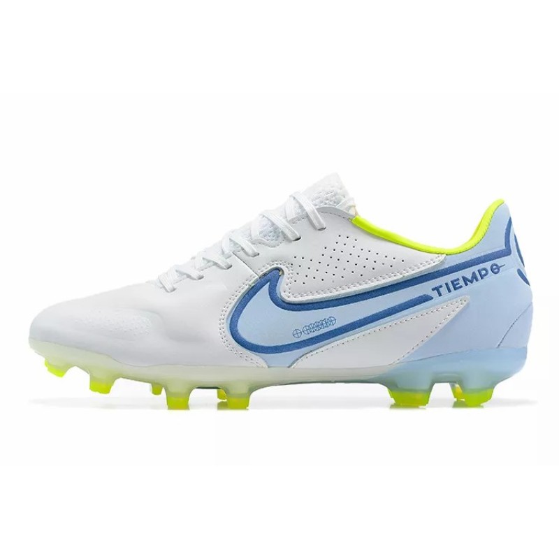Botas de Fútbol Nike Tiempo Legend 9 Elite FG Blanco&Azul (#39~#45)