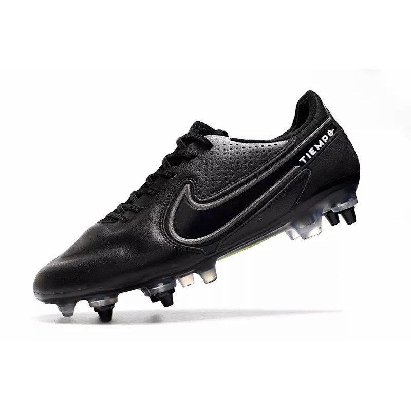 Botas de Fútbol Nike Tiempo Legend 9 Elite SG Negro / Blanco / Rojo / Verde Claro (#39~#45)