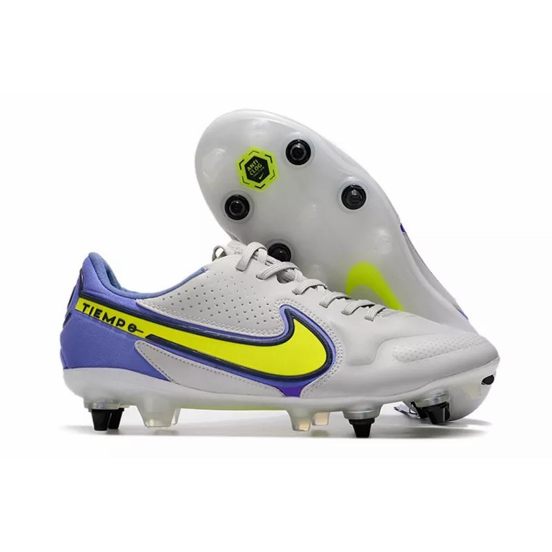Botas de Fútbol Nike Tiempo Legend 9 Elite SG Negro / Blanco / Rojo / Verde Claro (#39~#45)