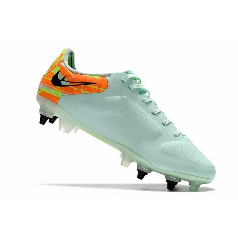 Botas de Fútbol Nike Tiempo Legend 9 Elite SG Negro / Blanco / Rojo / Verde Claro (#39~#45)