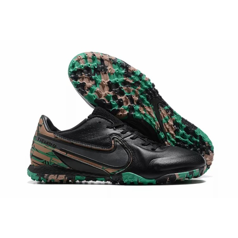 Botas de Fútbol Nike Streetgato IC Negro&Verde Camuflaje (#39~#44)