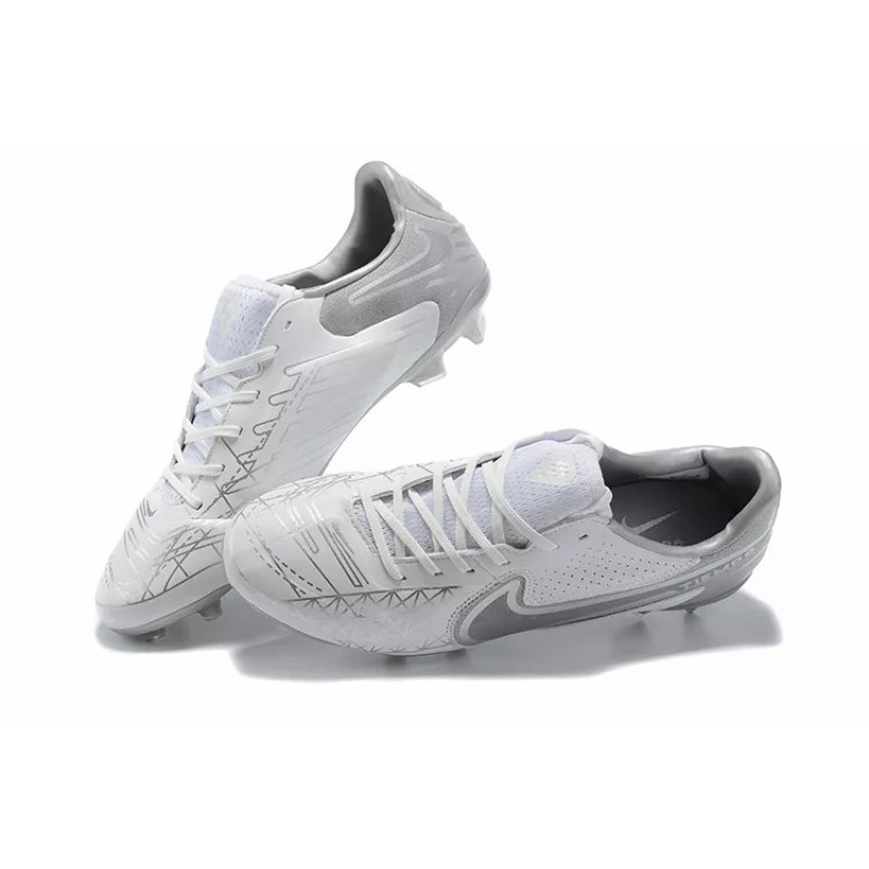 Botas de Fútbol Nike Tiempo Legend 9 FG Blanco&Gris (#39~#45)