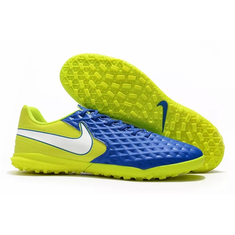 Botas de Fútbol Nike Tiempo Legend VIII TF Azul / Blanco&Azul / Negro&Azul / Azul&Amarillo / Negro&Rojo / Negro / Negro&Amarillo / Rojo / Azul&Blanco / Amarillo (#39~#45)