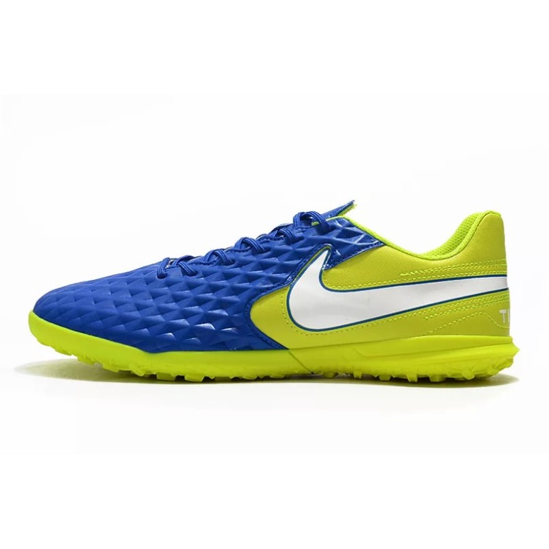 Botas de Fútbol Nike Tiempo Legend VIII TF Azul / Blanco&Azul / Negro&Azul / Azul&Amarillo / Negro&Rojo / Negro / Negro&Amarillo / Rojo / Azul&Blanco / Amarillo (#39~#45)