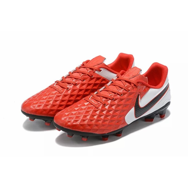 Botas de Fútbol Nike Tiempo Legend VIII DF FG Rojo&Blanco (#38~#45)