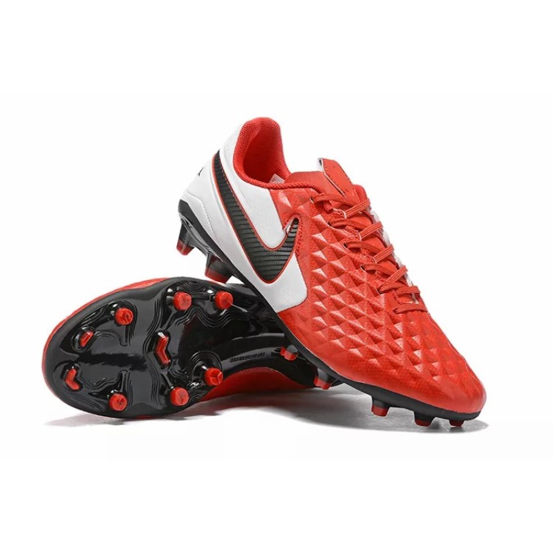 Botas de Fútbol Nike Tiempo Legend VIII DF FG Rojo&Blanco (#38~#45)