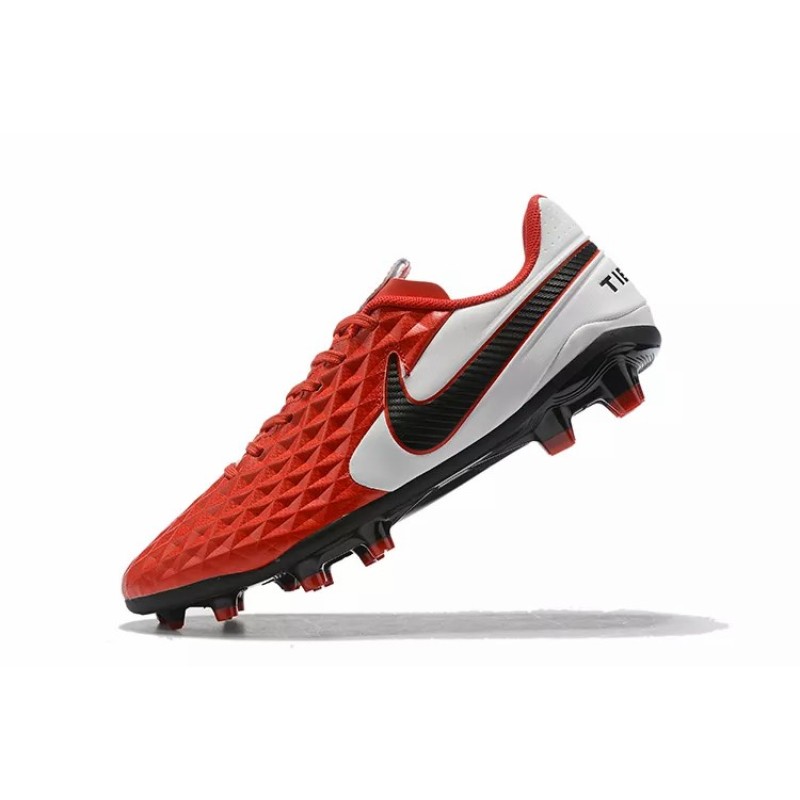 Botas de Fútbol Nike Tiempo Legend VIII DF FG Rojo&Blanco (#38~#45)