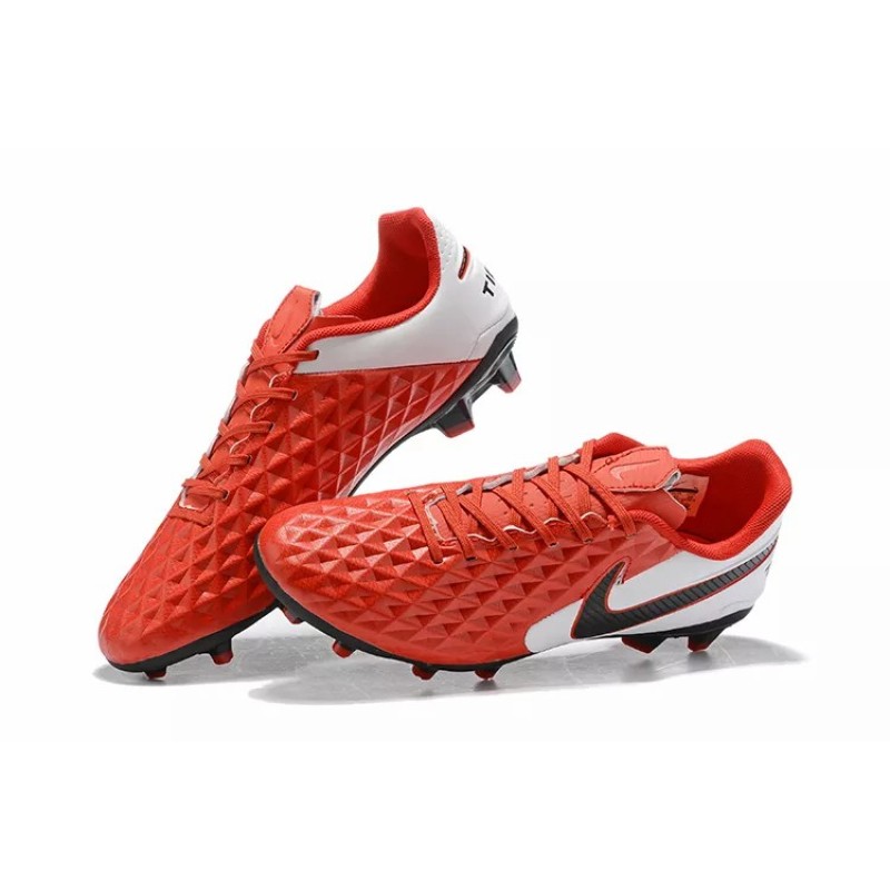 Botas de Fútbol Nike Tiempo Legend VIII DF FG Rojo&Blanco (#38~#45)