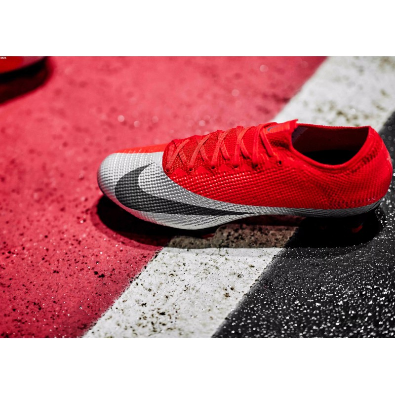 Botas de Fútbol Nike Mercurial Vapor XIII Elite FG Plateado&Rojo (#38~#46)