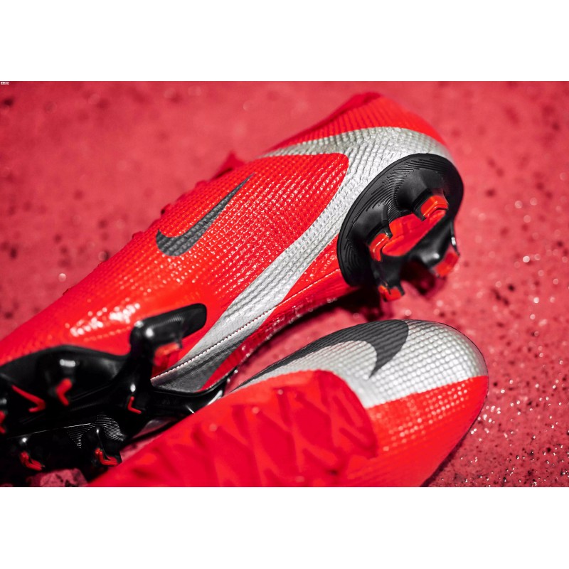 Botas de Fútbol Nike Mercurial Vapor XIII Elite FG Plateado&Rojo (#38~#46)
