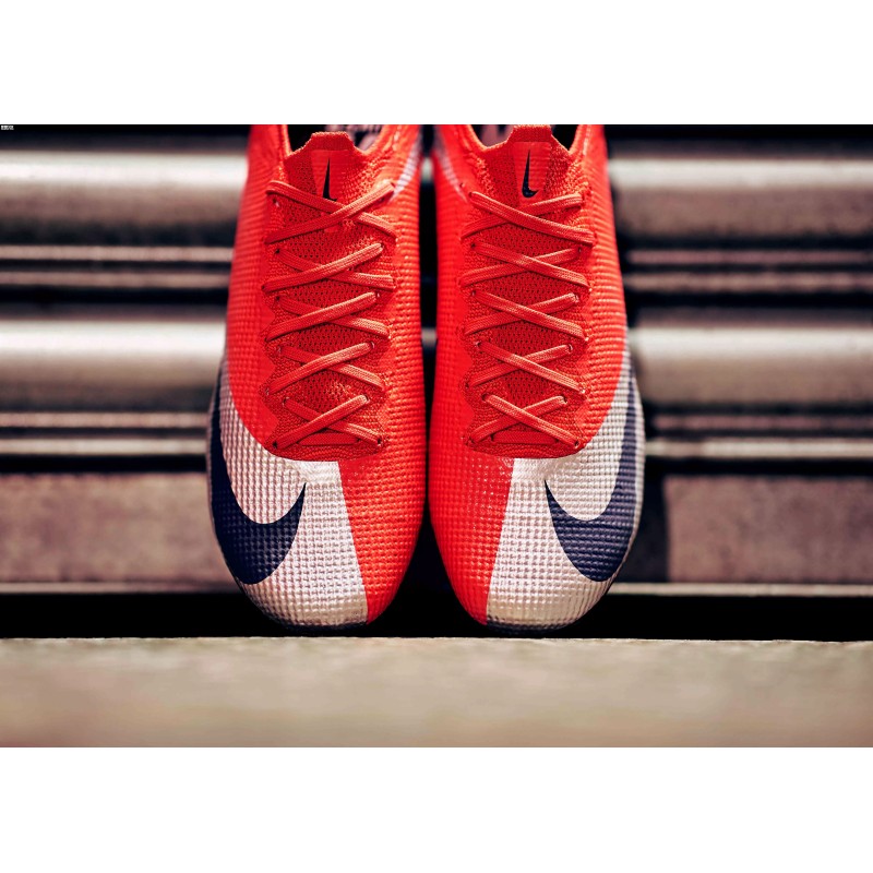 Botas de Fútbol Nike Mercurial Vapor XIII Elite FG Plateado&Rojo (#38~#46)