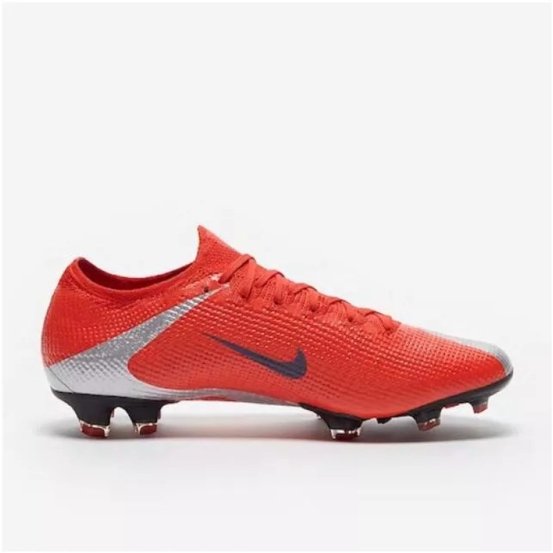 Botas de Fútbol Nike Mercurial Vapor XIII Elite FG Plateado&Rojo (#38~#46)