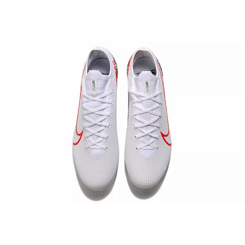 Botas de Fútbol Nike Mercurial Vapor 13 Elite FG Blanco&Rojo (#35~#45)