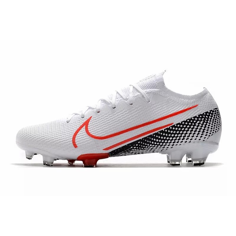 Botas de Fútbol Nike Mercurial Vapor 13 Elite FG Blanco&Rojo (#35~#45)