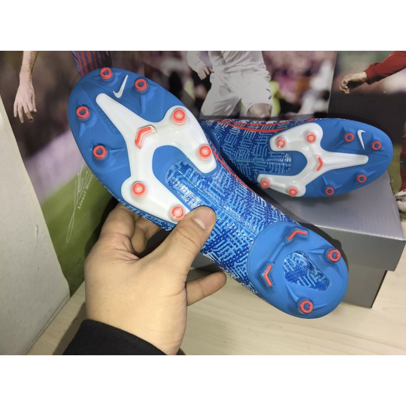 Botas de Fútbol Nike Mercurial Vapor 13 Elite CR7 AG Azul (#35~#45)