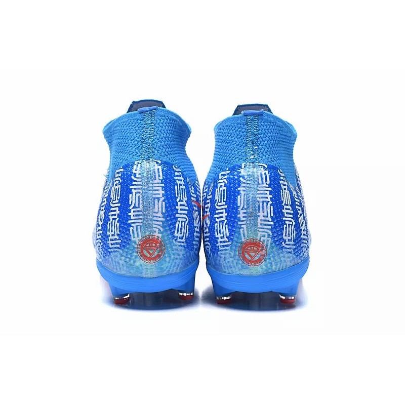 Botas de Fútbol Nike Mercurial Superfly VI Elite CR7 AG High Top Azul (#35~#45)