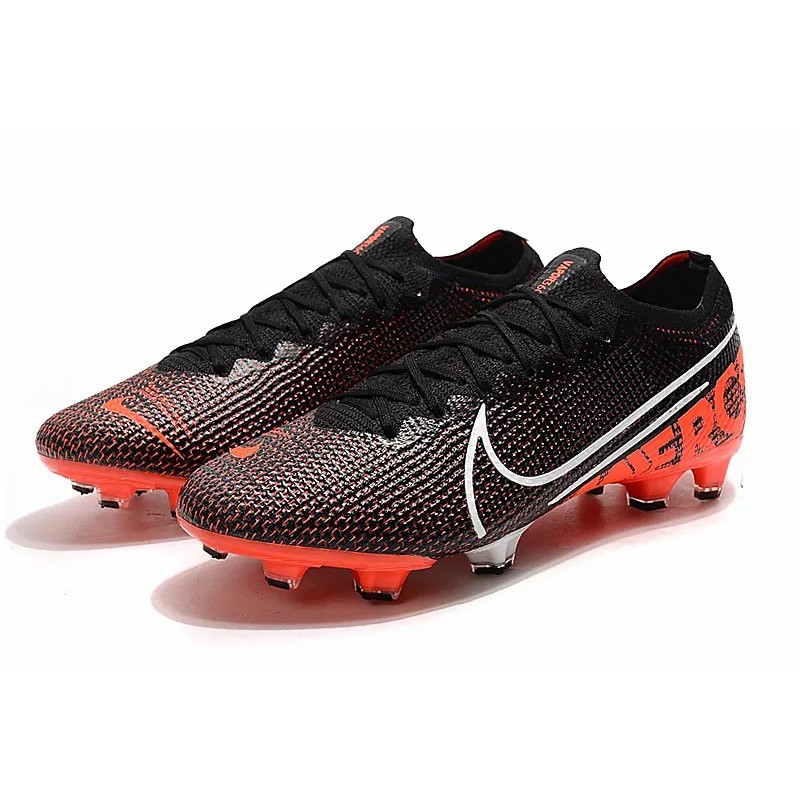 Botas de Fútbol Nike Mercurial Vapor 13 Elite FG Negro&Rojo (#39~#45)